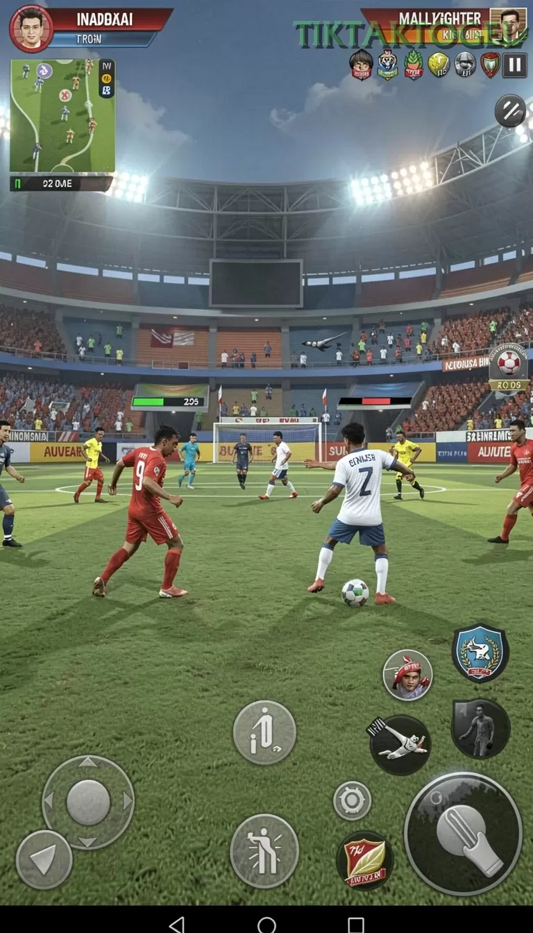 Cuplikan layar DUIT188 — menu navigasi