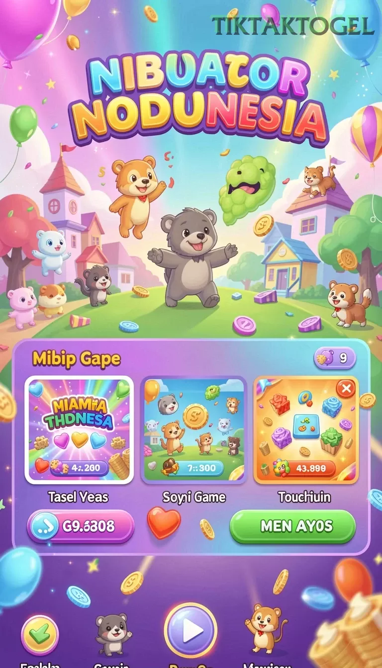 Cuplikan layar MITRATOGEL — menu navigasi